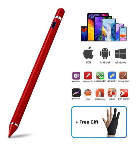 Lápiz Para Huawei Matepad 10.4 Pen Lápiz Táctil-rojo