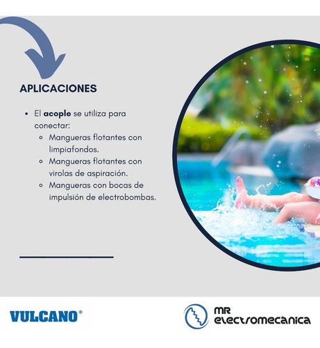 Imagen 5 de 10 de Kit Vulcano Pileta Hormigon: Toma Fondo + Retornos + Acces.