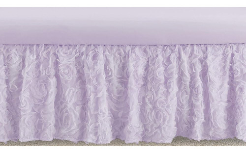 Sweet Jojo Designs Purple Floral Rose Girl Baby Nursery Crib