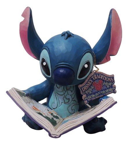 Disney Parks Estatua De Stitch Lector Enesco Limitada Unica!