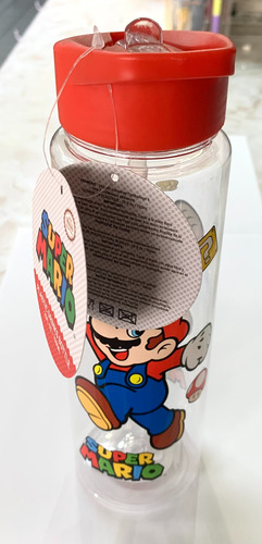 Termo De Plástico Súper Mario Bros 700ml Nuevo Original Multicolor