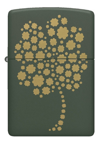 Encendedor Zippo Four Leaf Clover Verde Design Zp48501