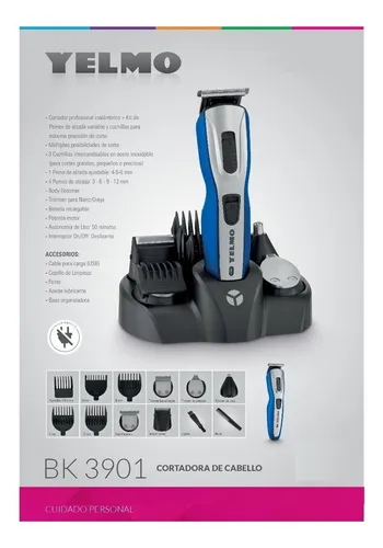 Máquina Cortar Pelo Cortadora Kit Afeitadora Barba