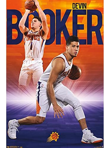 Nba Phoenix Suns-devin Booker 18 Wall Poster, 14.725  X...