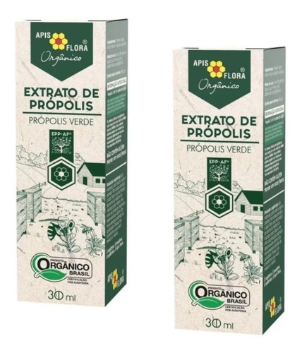 Própolis Verde Orgânico Extrato Apis Flora Imunidade 2x30ml