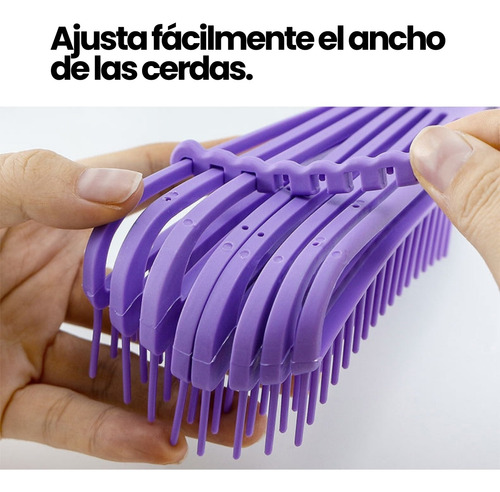Cepillo Flexible Desenredante De Cabello Rizado Húmedo Seco