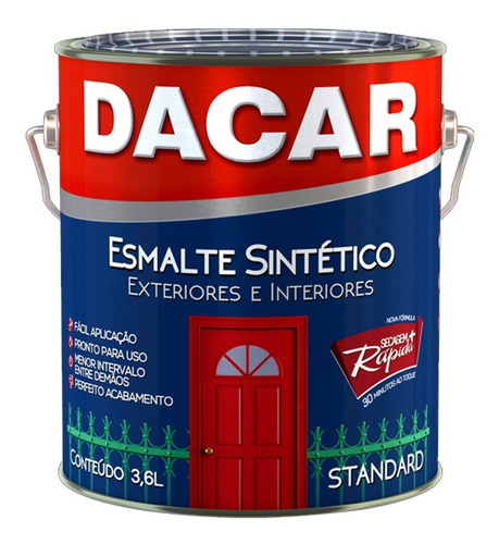 Pintura Esmalte Sintético Dacar Standard Int Y Ext 3,6l