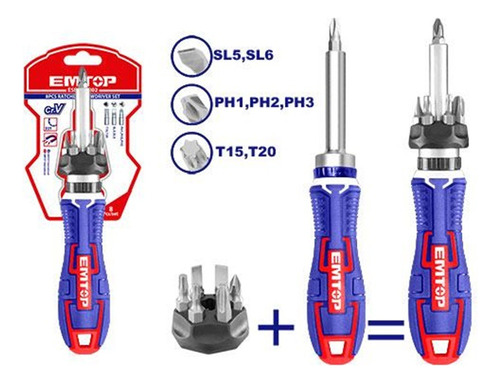 Set Destornillador Tipo Ratchet 8 Piezas