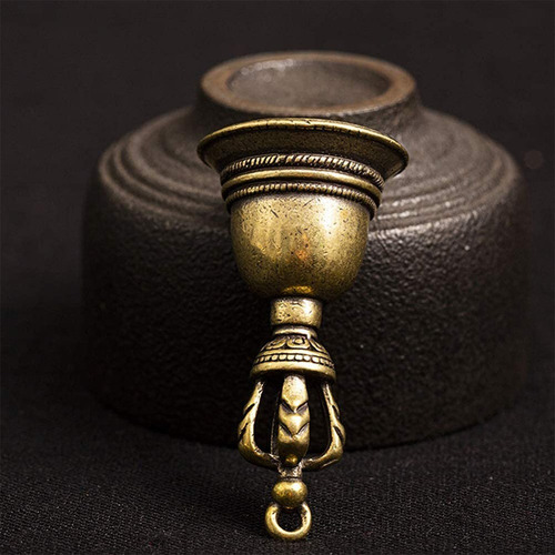 Imagen 10 de 10 de 2 Campana Artesanal Decorativa De Metal - Tamaño: 4.8x2.3cm