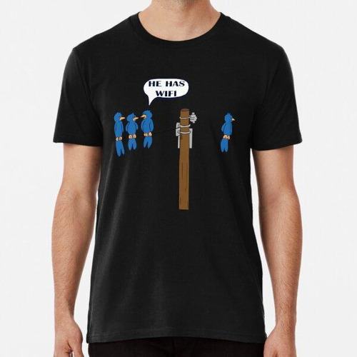 Remera Funny Wifi T Shirt Cool Bird Graphic Humor T Shirt Al