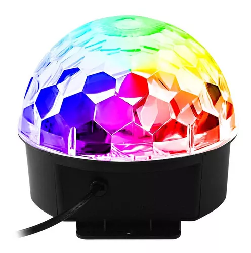 Iluminação Dj Bola Maluca Rgb Jogo De Luz Led Festa Strobo