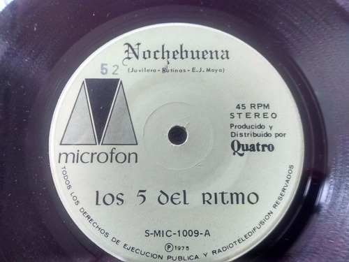 Vinilo Singe De Los 5 Del Ritmo -  Nochebuena  ( F63