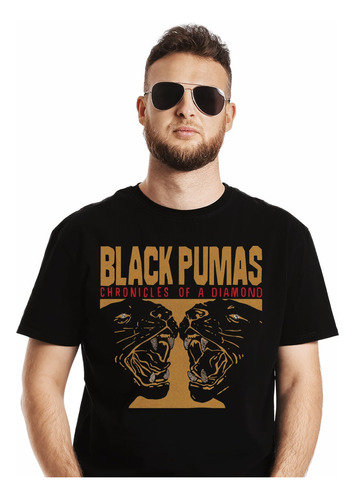 Polera Black Pumas Chronicles Of A Diamond Rock Abominatron