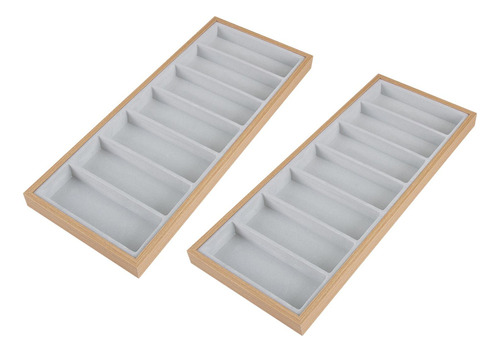 2x Organizador De Caja De Gafas De Sol, 7 Ranuras Para Gafas