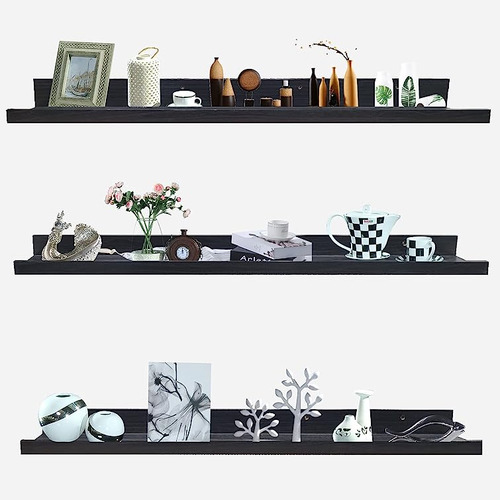 Floating Shelves Set Of 3 Wall Mounted Shelves Decor Storage