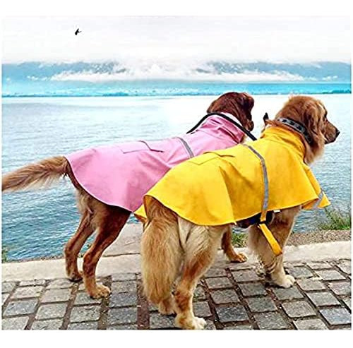 Mikayoo Chubasquero Grande Para Perros, Ropa Impermeable Aju