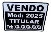 Comprar Calco Cartel Vendo Auto X 3 Entrega En El Dia