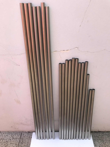 Caño Metal Redondo / 25 Diam. X 2mm. Lote 19 Dif / Med. (Usado)