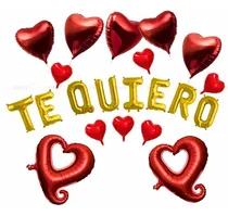Comprar Globos San Valentin Frase Te Quiero  Paquete De 21 Globos