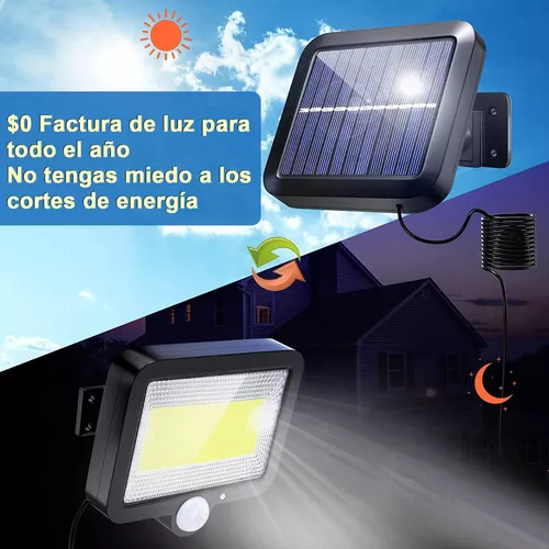 Lámpara Solar Exterior Led Recargable Luz Solar Jardín