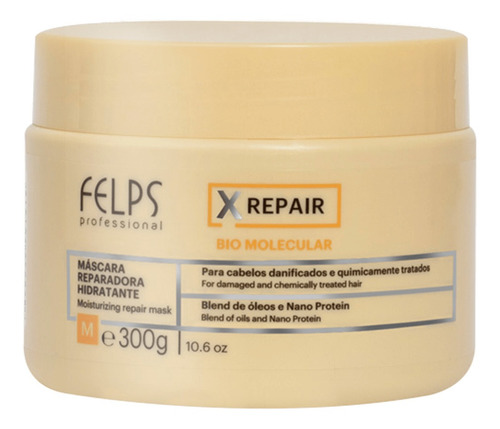 Felps Profissional Xrepair Bio Molecular - Máscara 300g Blz