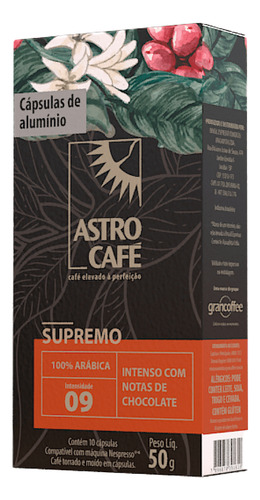 Kit Cápsulas Astro Café Supremo 200 Cápsulas