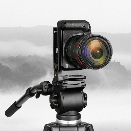 Vertical Qr Plata Universal Dslr Cámara L Bracket Con 1/4
