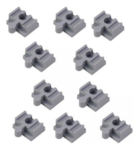 2 X 10 Piezas De Accesorios De Vía De Tren De Madera, Gris
