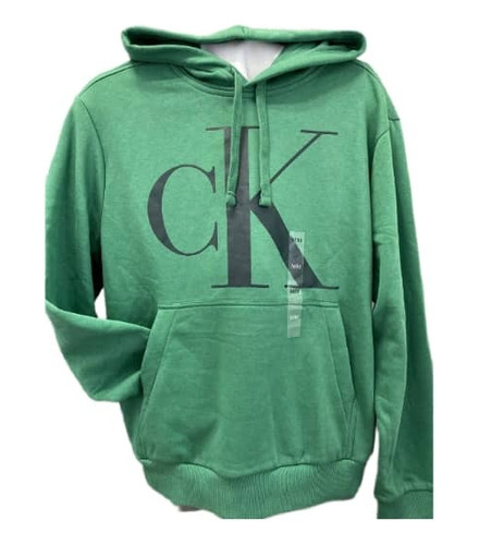 Sueter Sudadera Caballero Calvin Klein Verde Original 