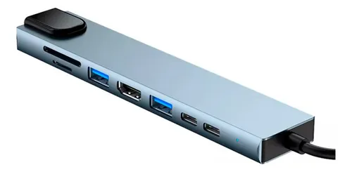 Adaptador Hub Multipuerto 8 En 1 Usb Tipo C 3.0 Mac Windows