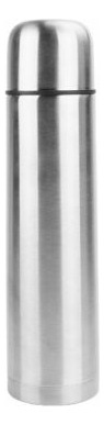 Termo Liquido Acero Inoxidable Plateado 1 Litro