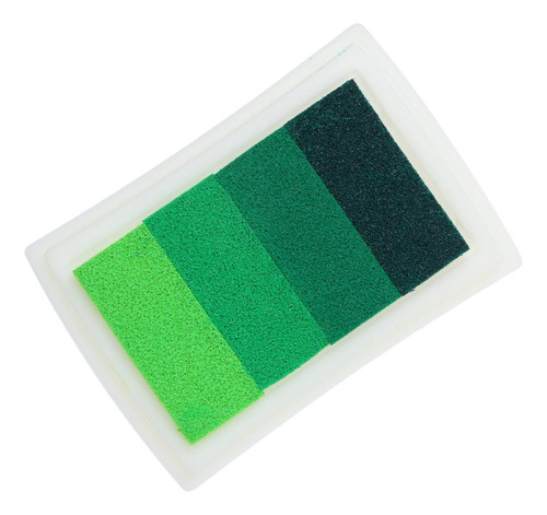 Almohadilla De Tinta De 4 Degradados, Huellas Verde