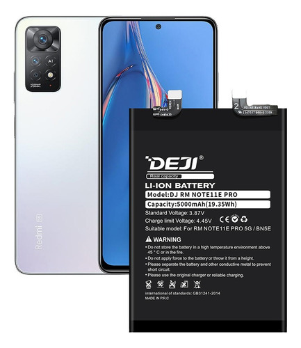 Bateria Xiaomi Redmi Note 11e Pro Bn5e 5000mah Marca Deji