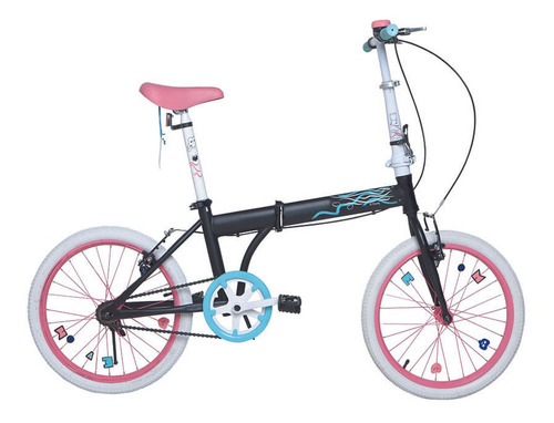 Bicicleta Bia Rodado 20 Plegable Cuadro Para Adultos Disney 