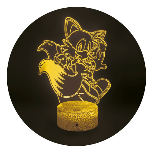 Lampara 3d Sonic Y Tails 