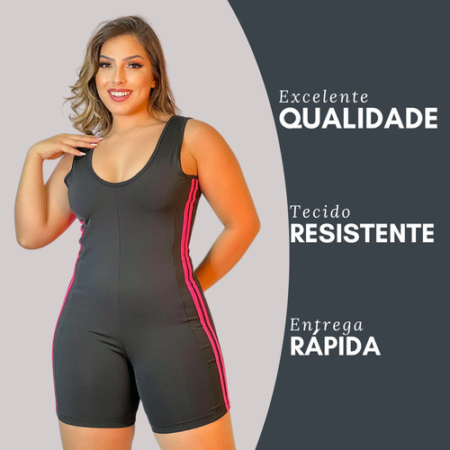 Macaquinho Para Academia E Hidroginástica Feminino