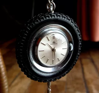 Bucherer Reloj Llanta Neumático Suizo Coleccion Rar 14818swt