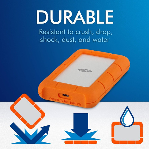 Disco Duro Externo Lacie Rugged 5tb Usb-c 3.2 Gen 1