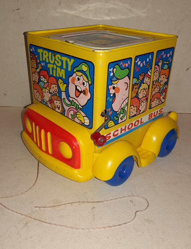 Juguete Trusty Tim School Bus Jack In The Box Mattel 1969 (Usado)