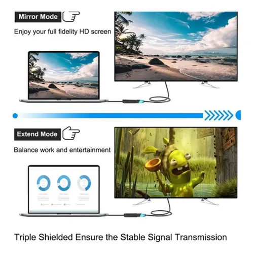 Cable Displayport A Vga 1.8 Mts