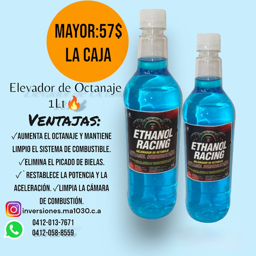 Disponible Elevador De Octanaje 1lt Al Mayor Y Al Detal 