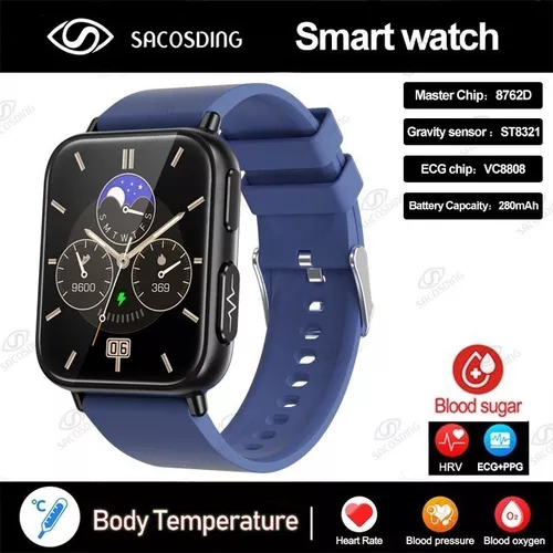 Banda Deportiva Smart Wacht Azul Sm33 Pulsómetro Bluetooth - Eyes Marketing  Chile