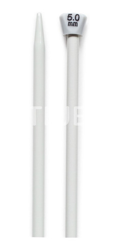 Imagen 4 de 4 de Agujas Tricot De Aluminio Marca Silver N° 5 Por Par.