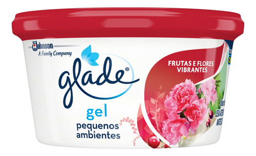 Aromatizante Desodorizador Glade em gel frutas e flores vibrantes 70g