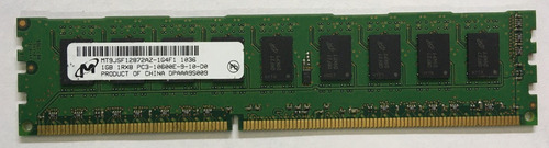 Imagem 1 de 3 de Memória Micron 1gb 1rx8 Ddr3 1333 Pc3 10600e - Ecc