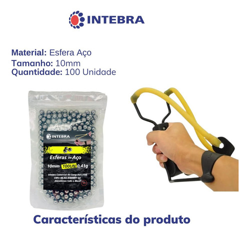 Esfera Aço 10mm 100 Unidades Estilingue Atiradeira Bolinha