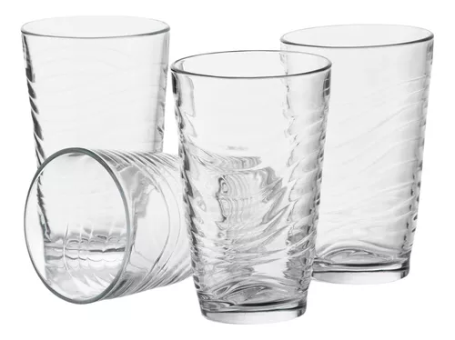 Juego de vasos de vidrio 17 oz. Bohemia 4 piezas – Spineto Hogar