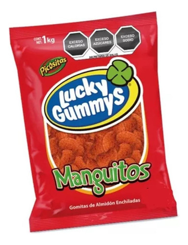 Lucky Gummys Manguitos Chile Gomitas De Mango Con Chile 1kg