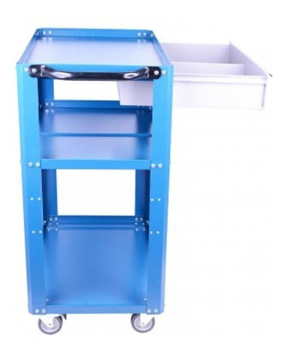 Imagem 2 de 4 de Carrinho Porta Ferramentas Multiuso Com Rodas Azul Fercar