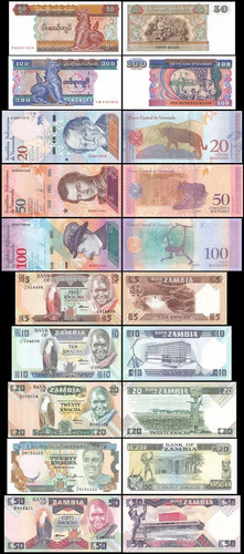 100 Billetes Antiguos Sin Circular De Todo El Mundo